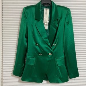Retrofete Saige blazer in emerald green size XS